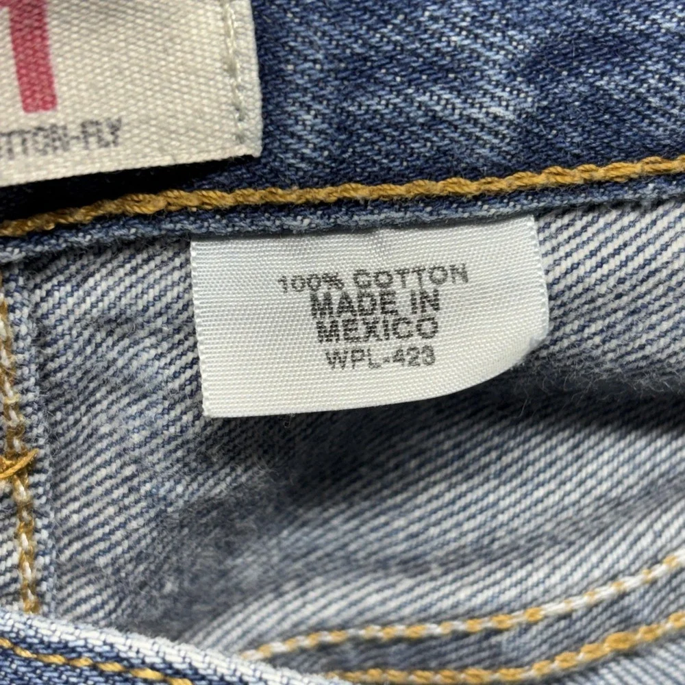 Levi's Denim Jeans 501XX-0000 ButtonFly 38x32 (36x29) Mexico‎ Y2K 90s Distressed